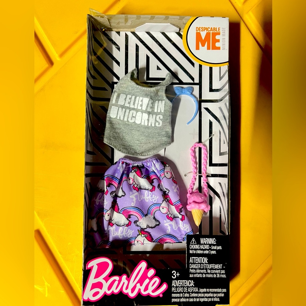 Barbie unicorn top and skirt
